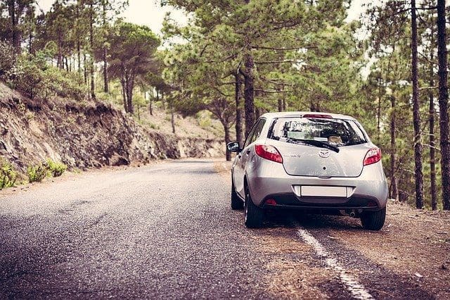 car on road