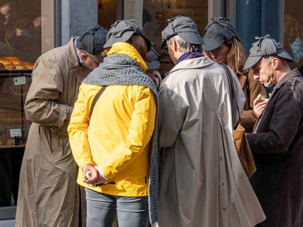 Group Huddle During Scavenger Hunt