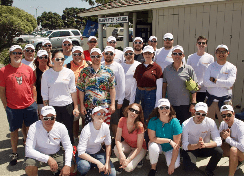 Group of employees at cityHUNT scavenger hunt